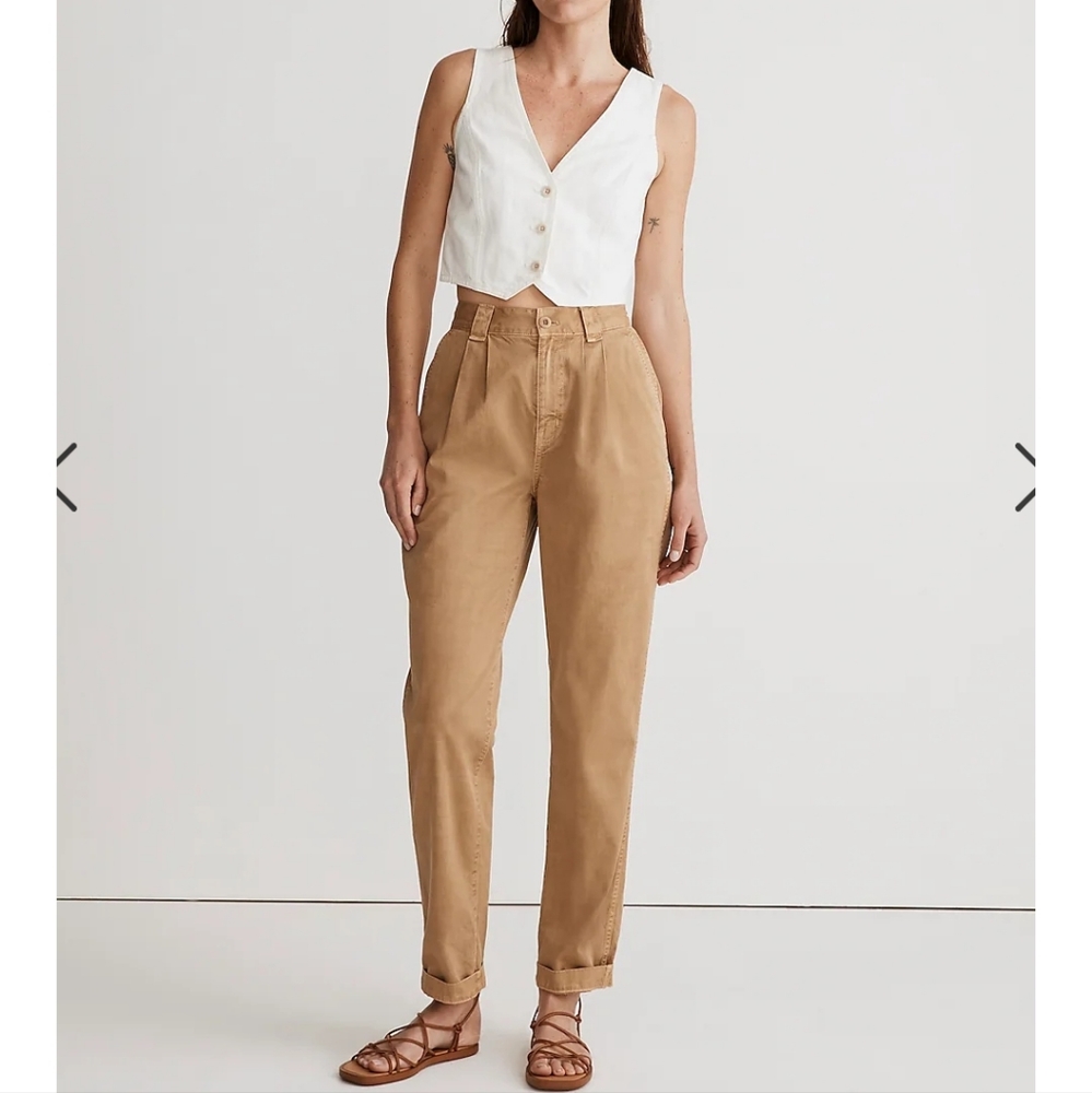 NWT Madewell Garment Dyed Tapered Chino
